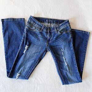 Women's B by Bullhead Pac Sun Jeans | Skinny Bootcut | Dark Wash | Size 7